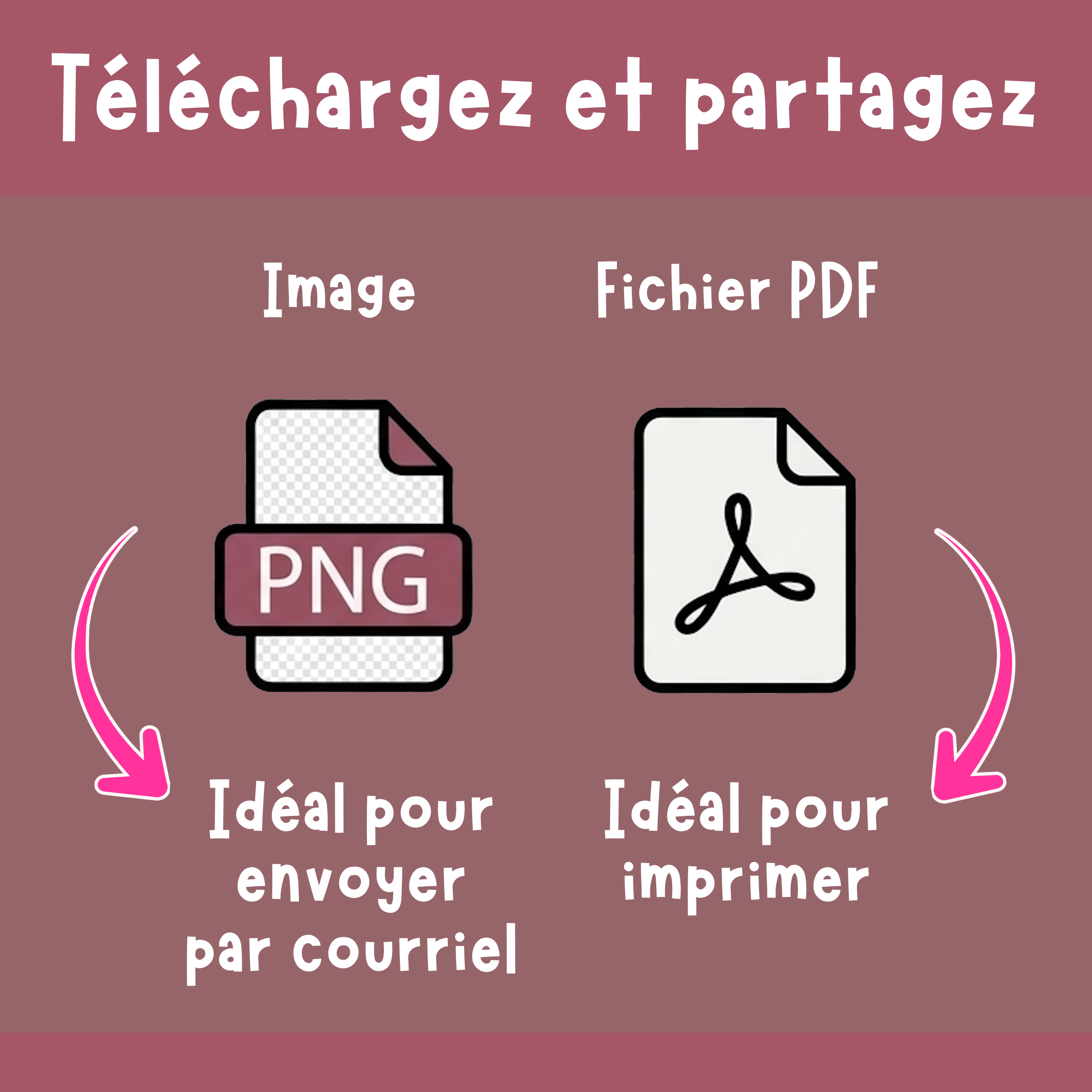 T�l�chargez et partagez, pour imprimer ou par courriel